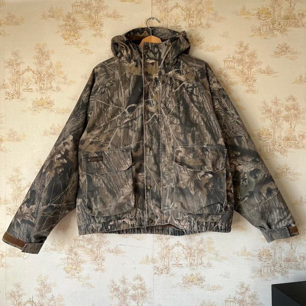 Vintage 90s Columbia Interchange 3-in-1 Hunting Parka | Mossy Oak Camo | XL